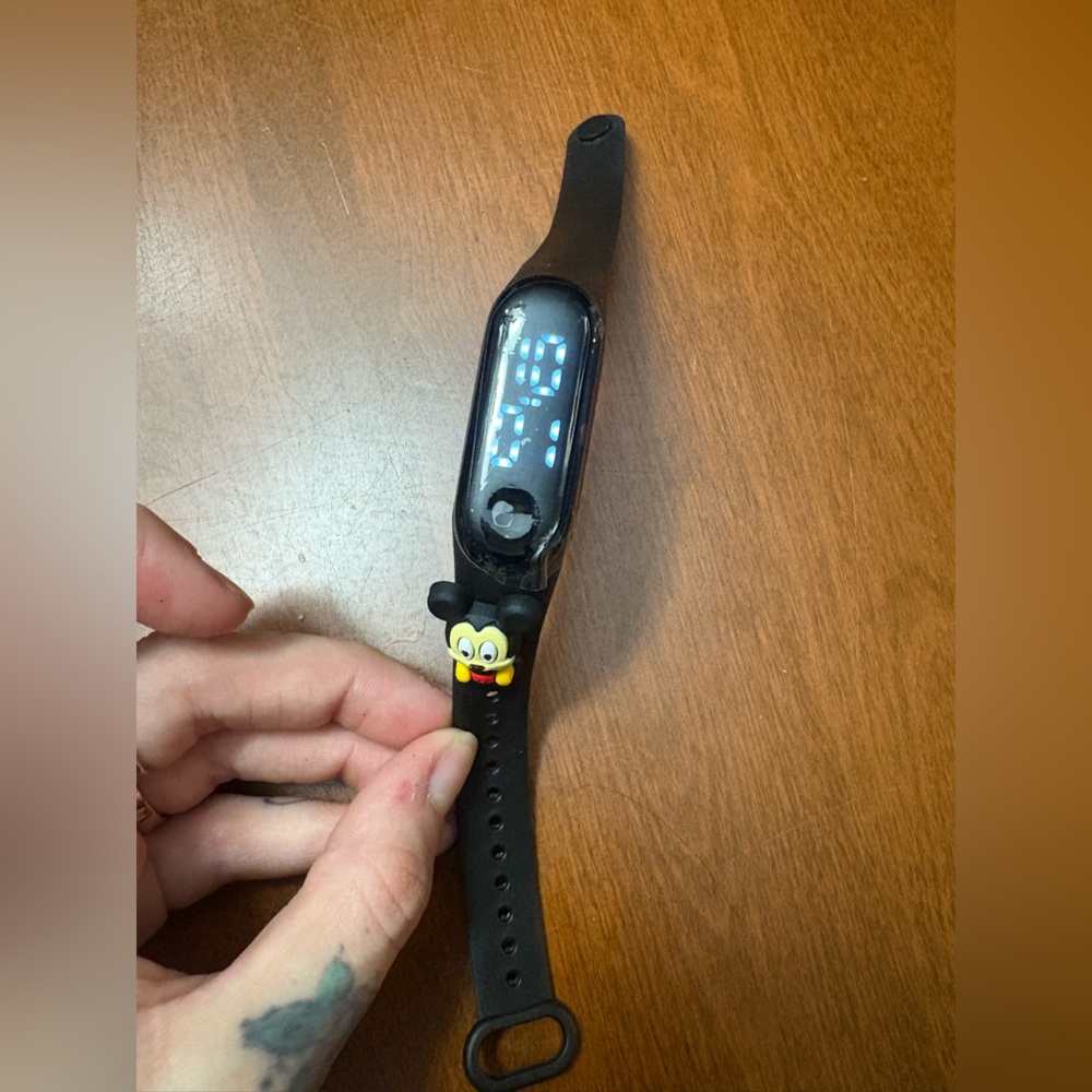 Black Smartwatch with Character Design